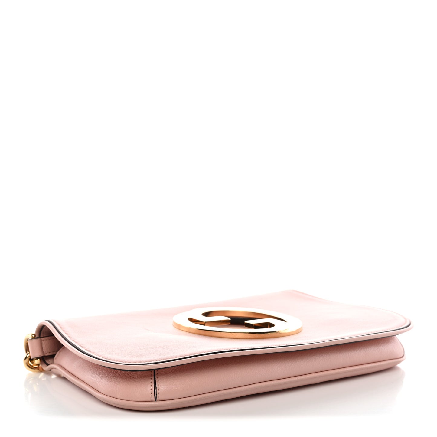 Roxy Calfskin Blondie Chain Shoulder Flap Bag Powder Pink
