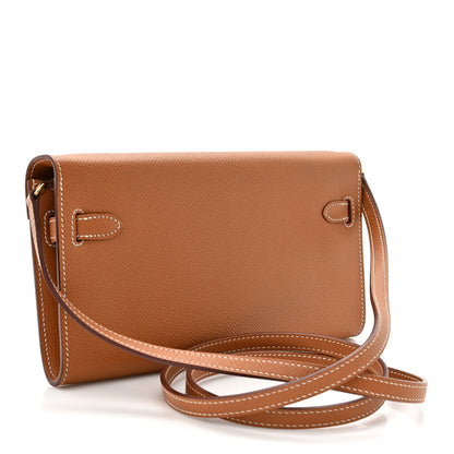 Hermes Epsom Kelly Wallet To Go Gold 3 of 11