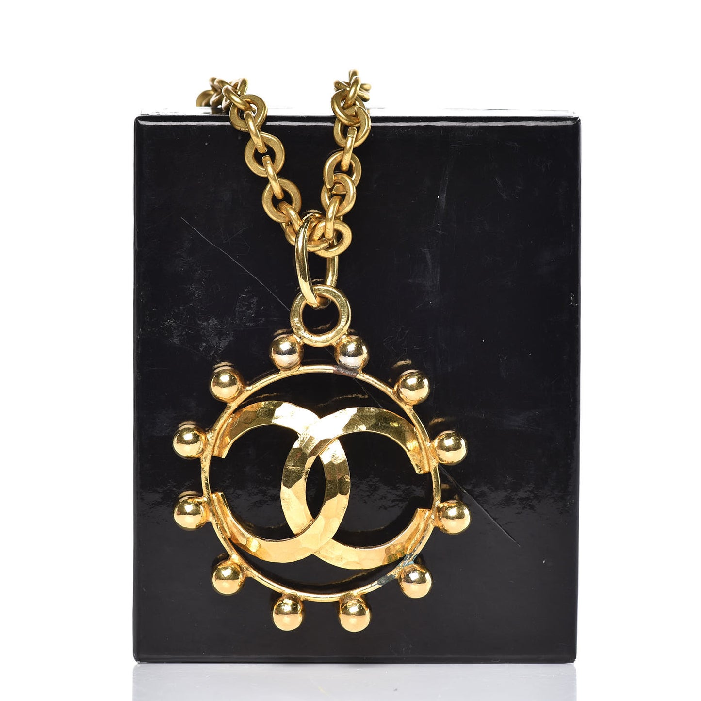 CC Pendant Short Necklace Gold