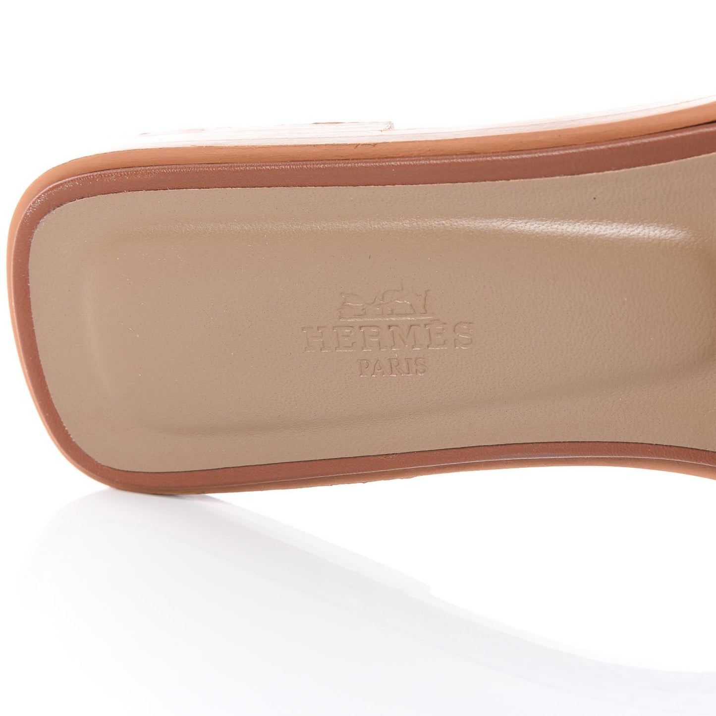 Box Calfskin Oran Sandals 39.5 Gold