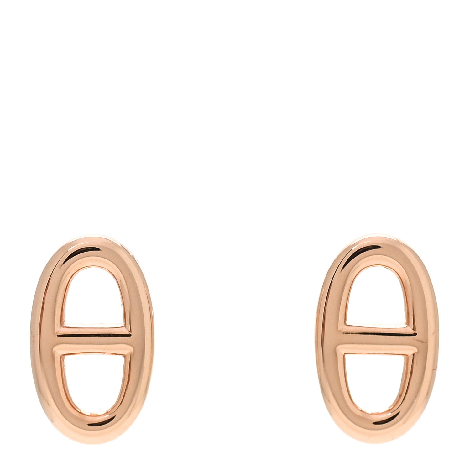 Hermes 18K Rose Gold TPM Farandole Stud Earrings 1 of 4