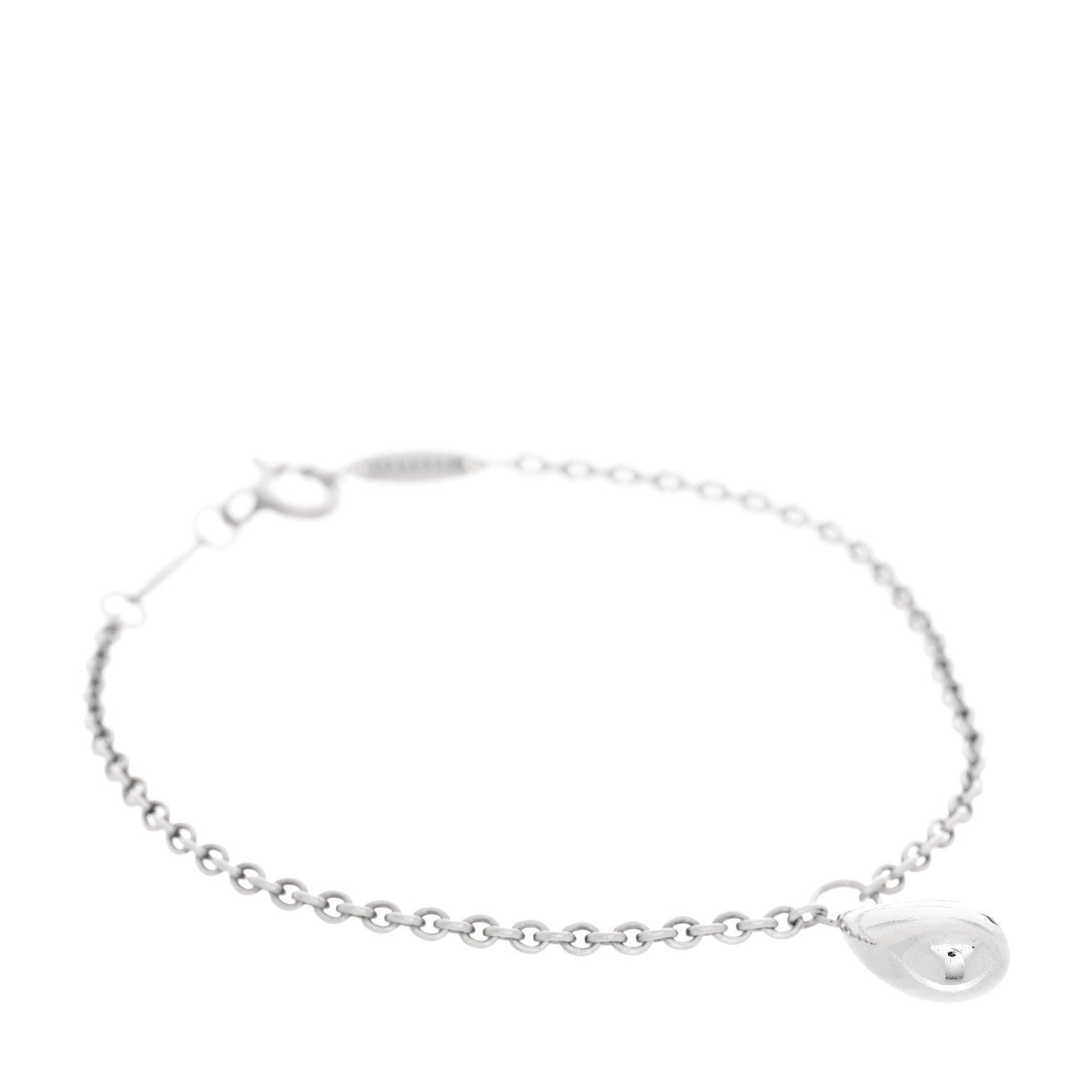 Tiffany Sterling Silver Elsa Peretti Teardrop Charm Bracelet 1 of 4