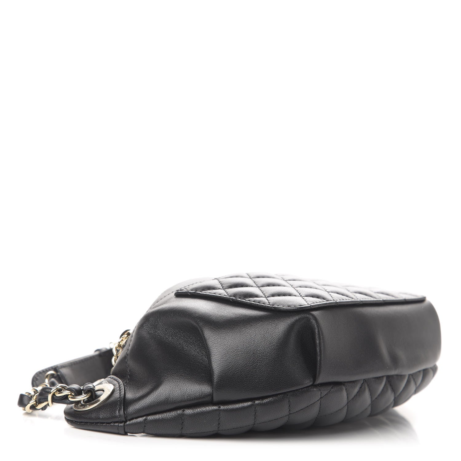 Chanel Lambskin Quilted Waist Bag Fanny Pack Black 4 of 11