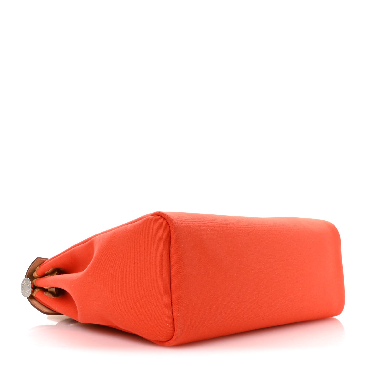 Hermes Vache Hunter Toile Herbag Zip Retourne 31 PM Orange Mecano Fauve 5 of 11