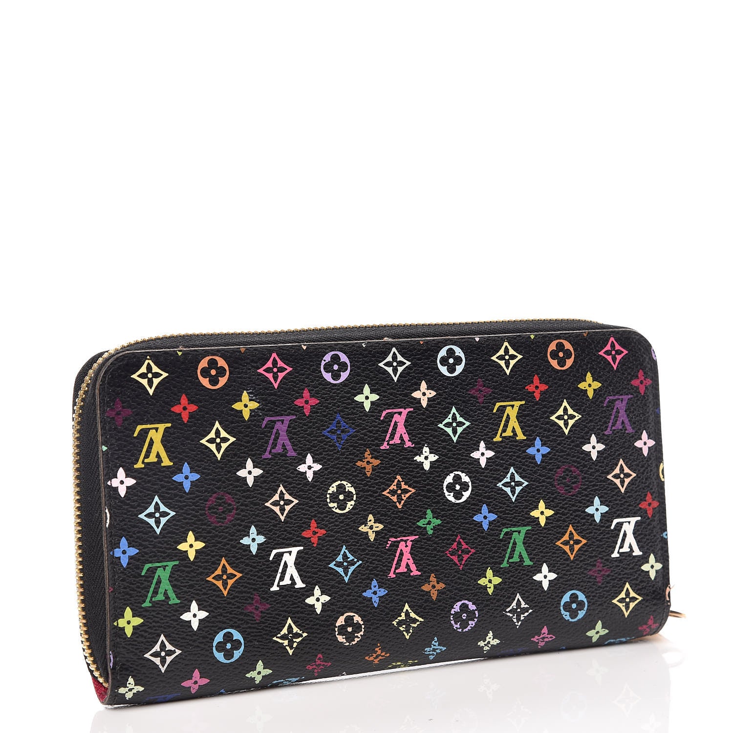 Louis Vuitton Monogram Multicolor Zippy Wallet Black Grenade 3 of 9
