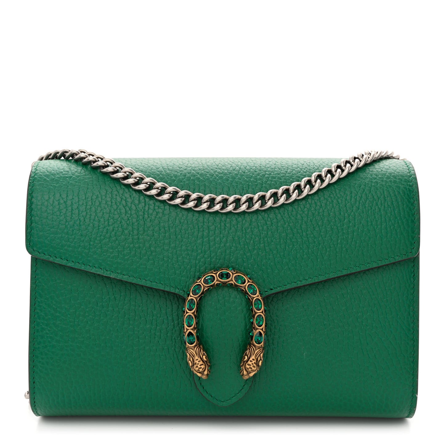 Calfskin Mini Dionysus Chain Wallet Emerald