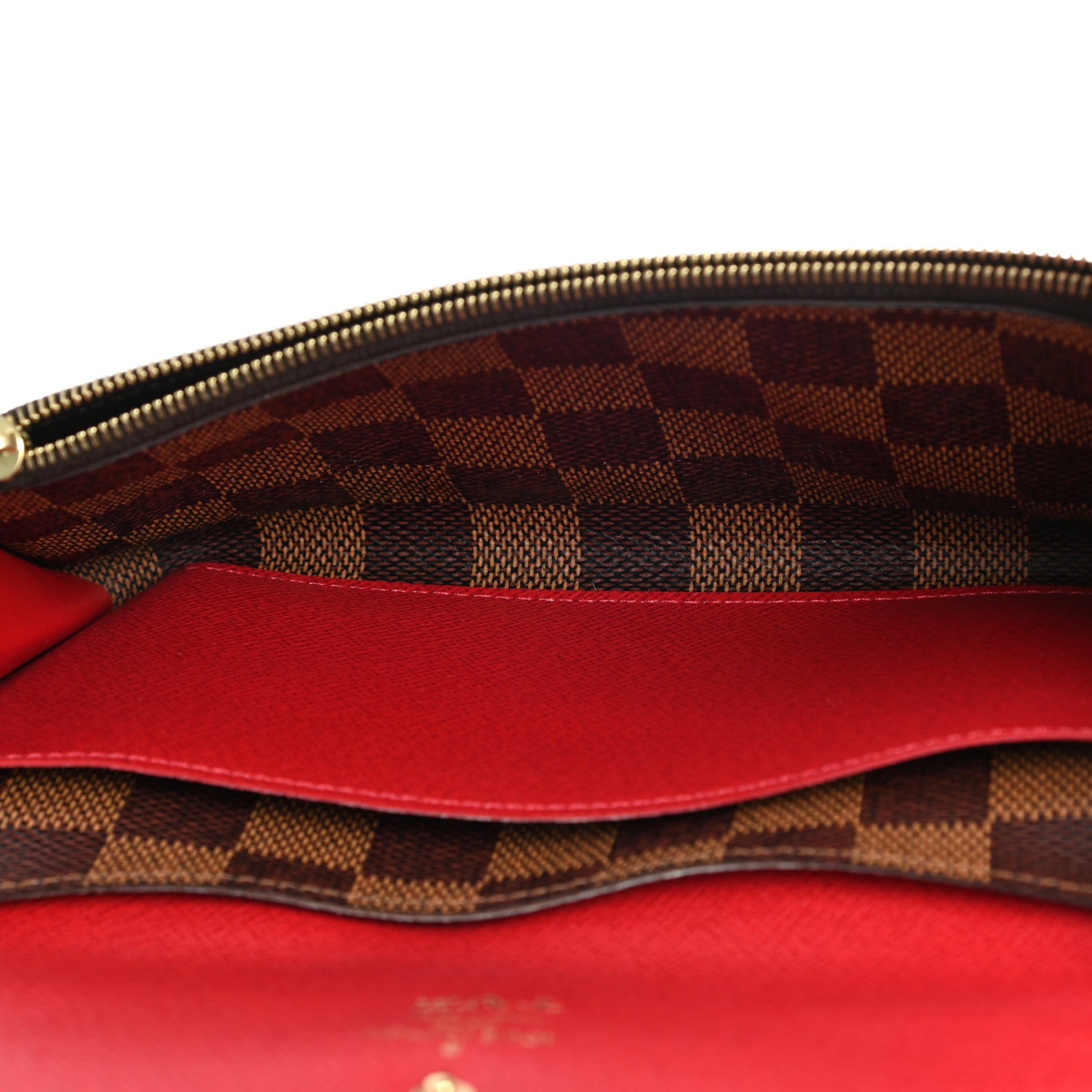 Louis Vuitton Damier Ebene Emilie Wallet Red 7 of 10
