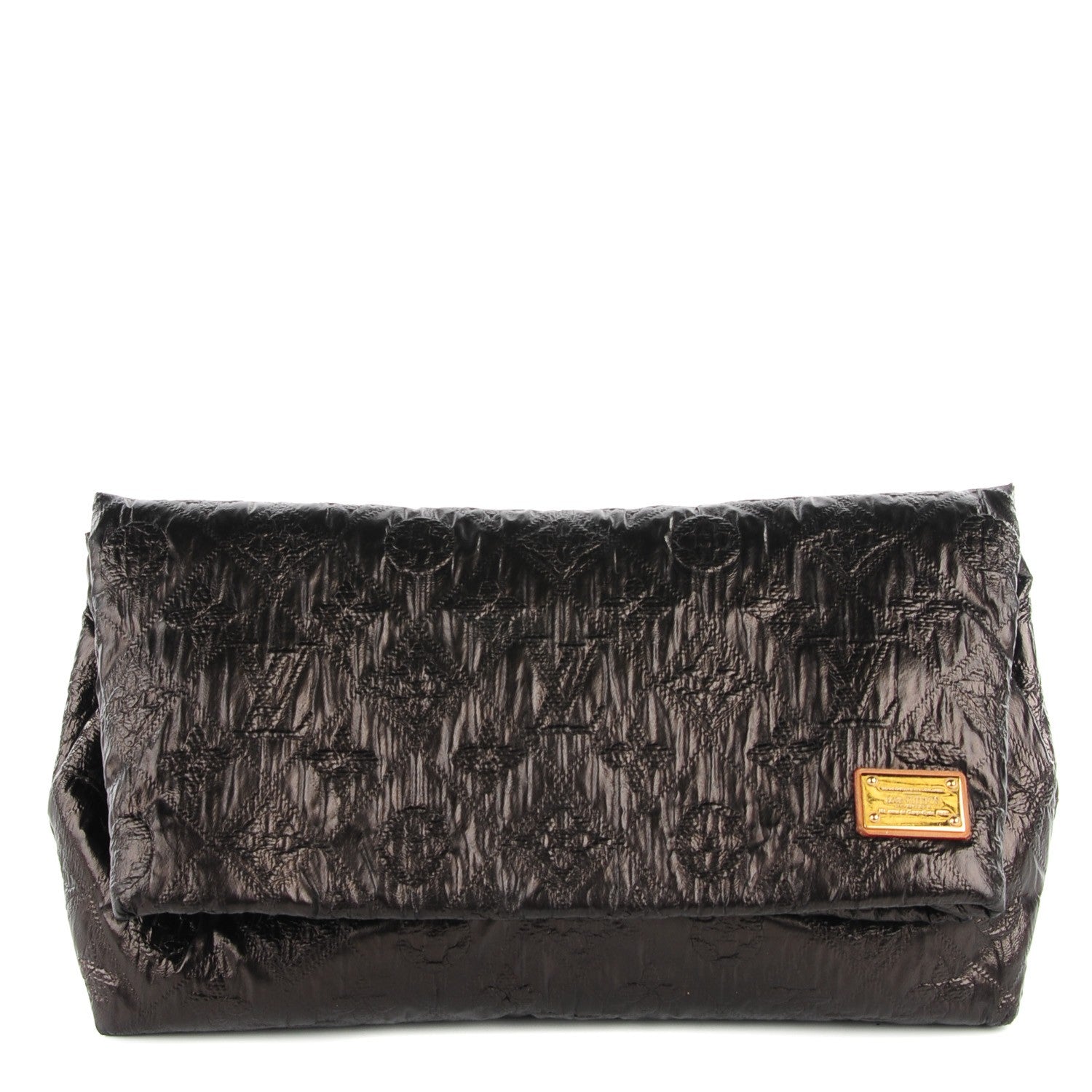 Louis Vuitton Jacquard Quilted Monogram Limelight Clutch PM Black 1 of 8