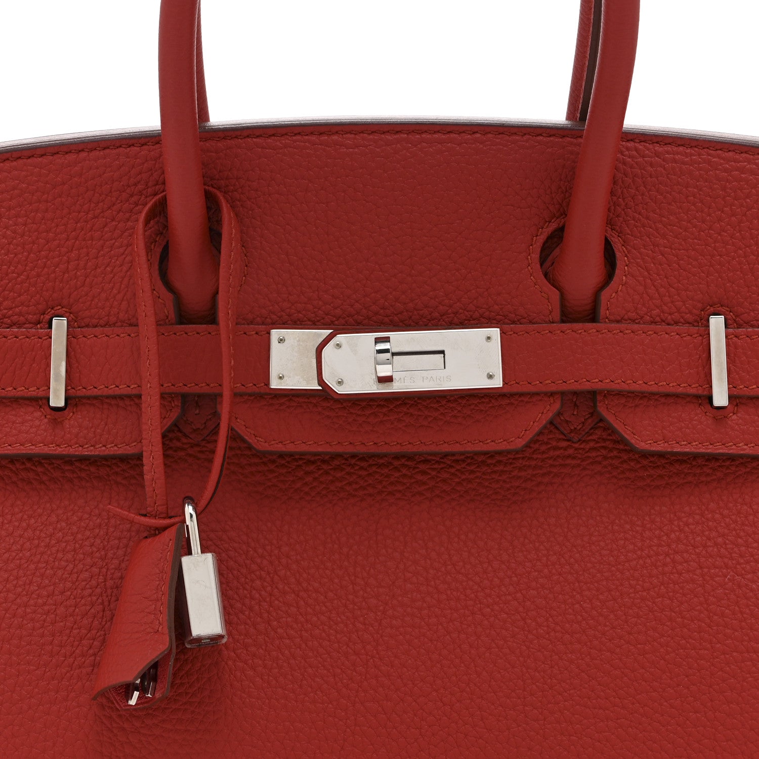 Hermes Togo Birkin 30 Vermillion 8 of 10