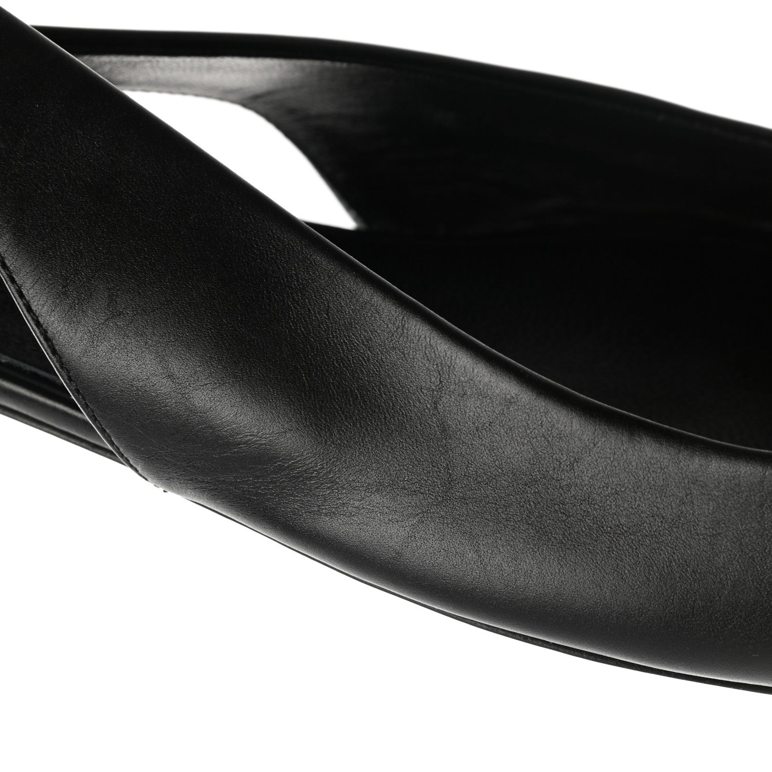 Balenciaga Calfskin BB Knife Pointy Toe Slingback Flats 40.5 Black 10 of 10