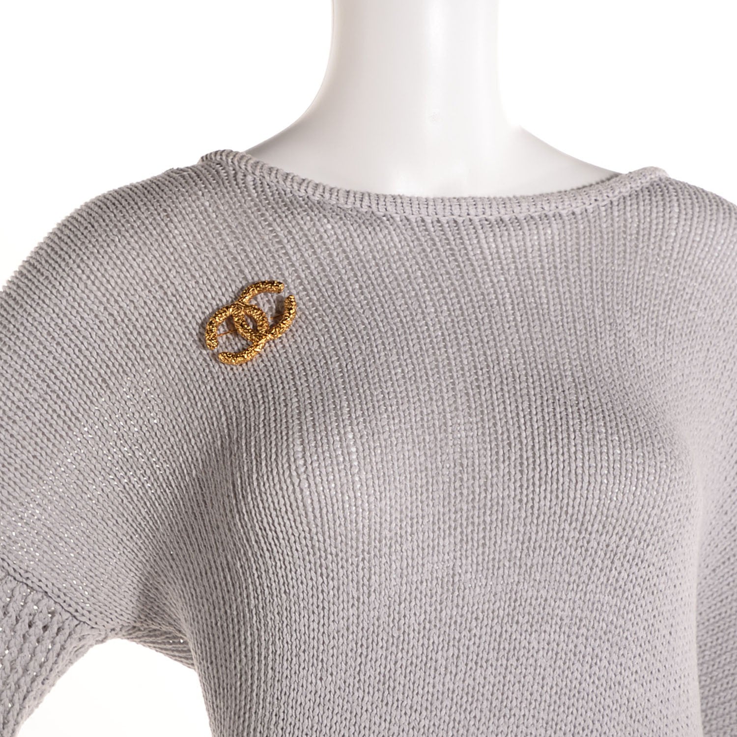 Chanel Large CC Brooch Gold 2 of 4