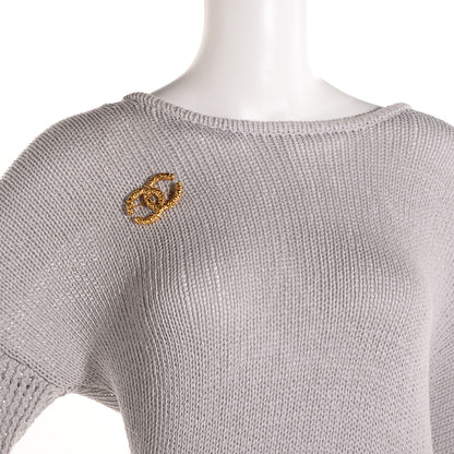 Chanel Large CC Brooch Gold 2 of 4