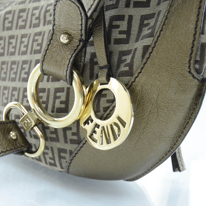 Fendi Canvas Zucchino Hobo 8 of 12
