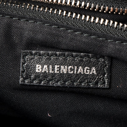 Balenciaga Metallic Calfskin Snakeskin Embossed Classic Silver Hardware Mini City Silver 5 of 10