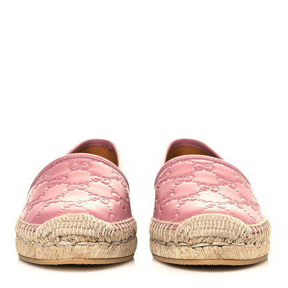 Gucci Guccissima Signature Espadrilles 35.5 Rose Baby Candy 2 of 7