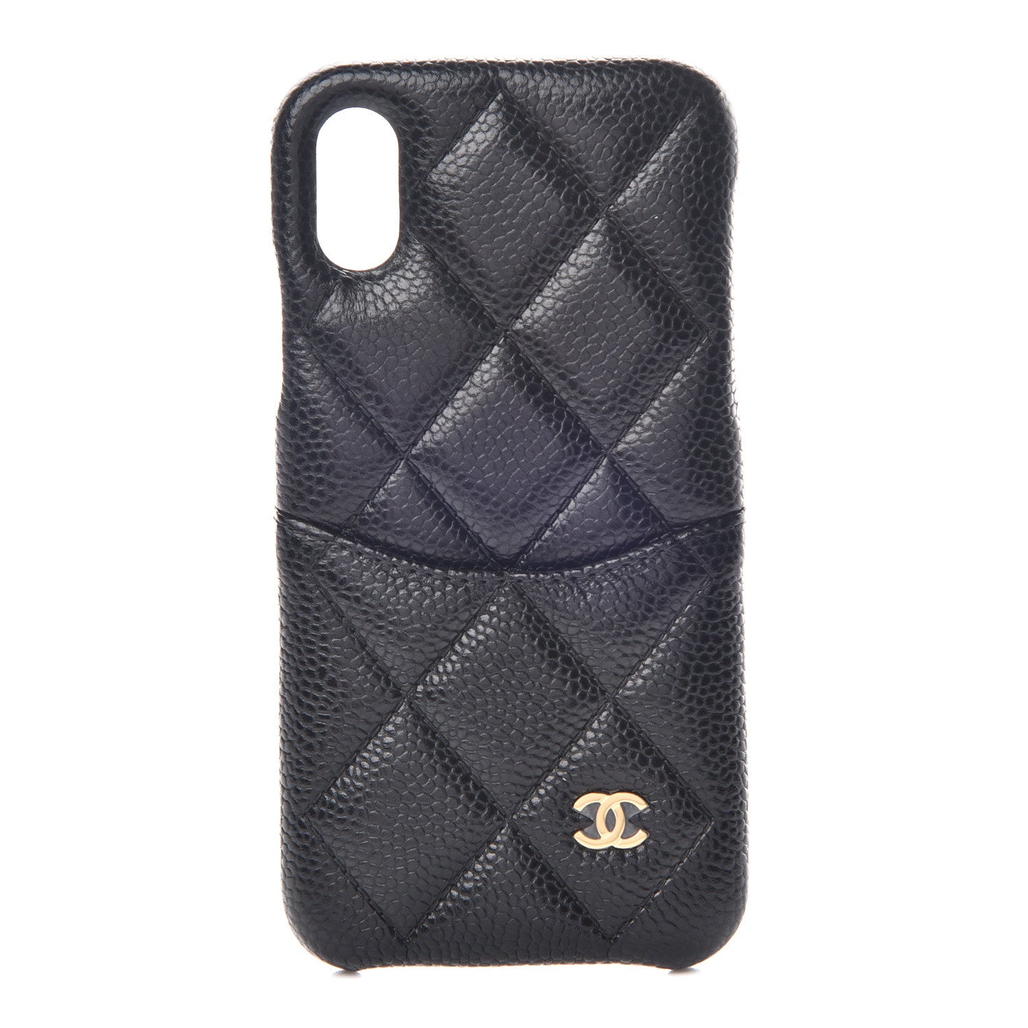 Chanel Caviar Quilted iPhone X Coco Tech Case Black 1 of 9