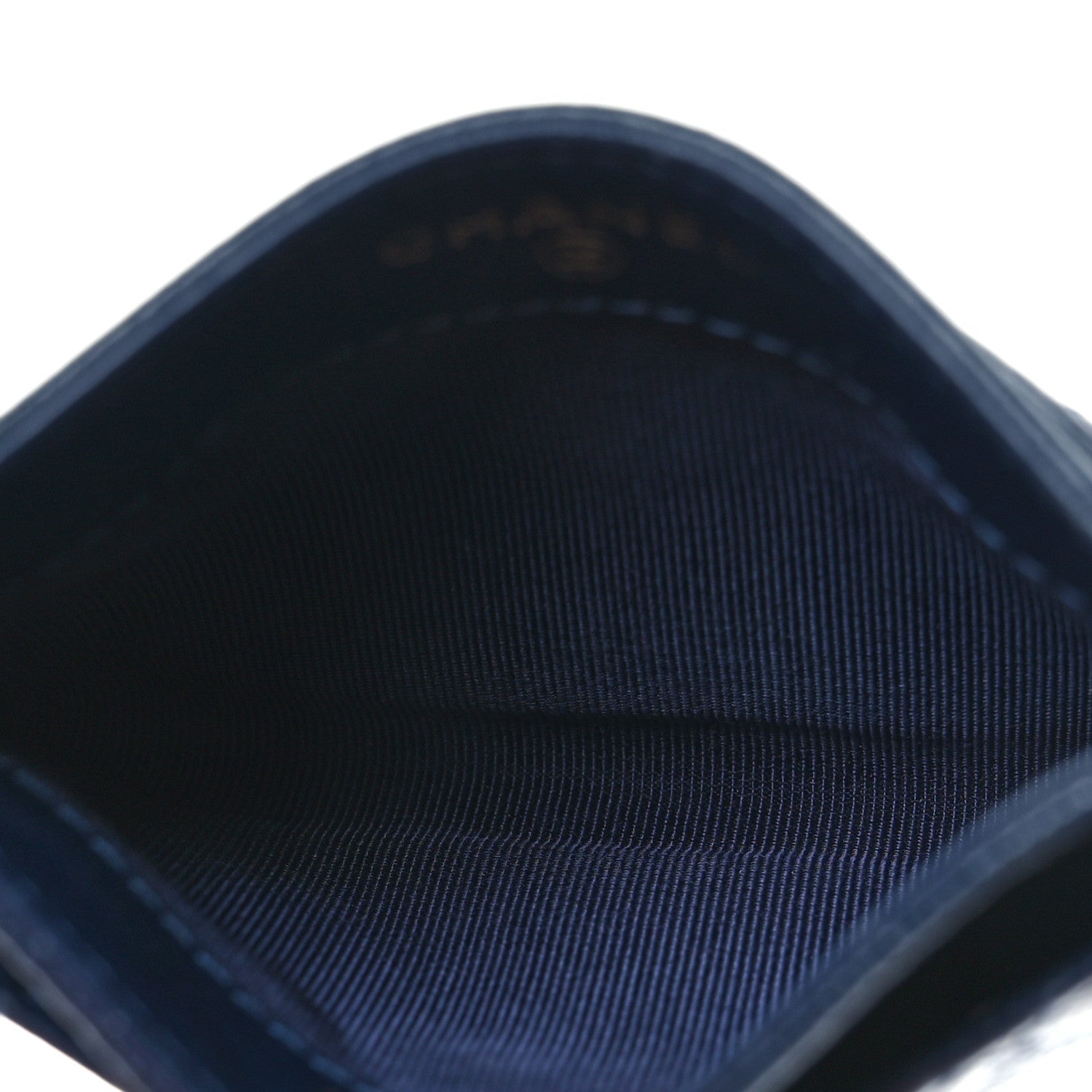 Chanel Caviar Quilted Card Holder Navy 5 of 14
