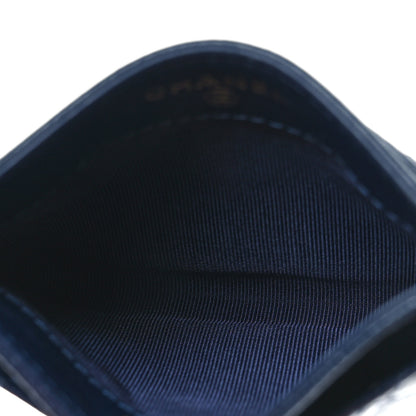 Chanel Caviar Quilted Card Holder Navy 5 of 14