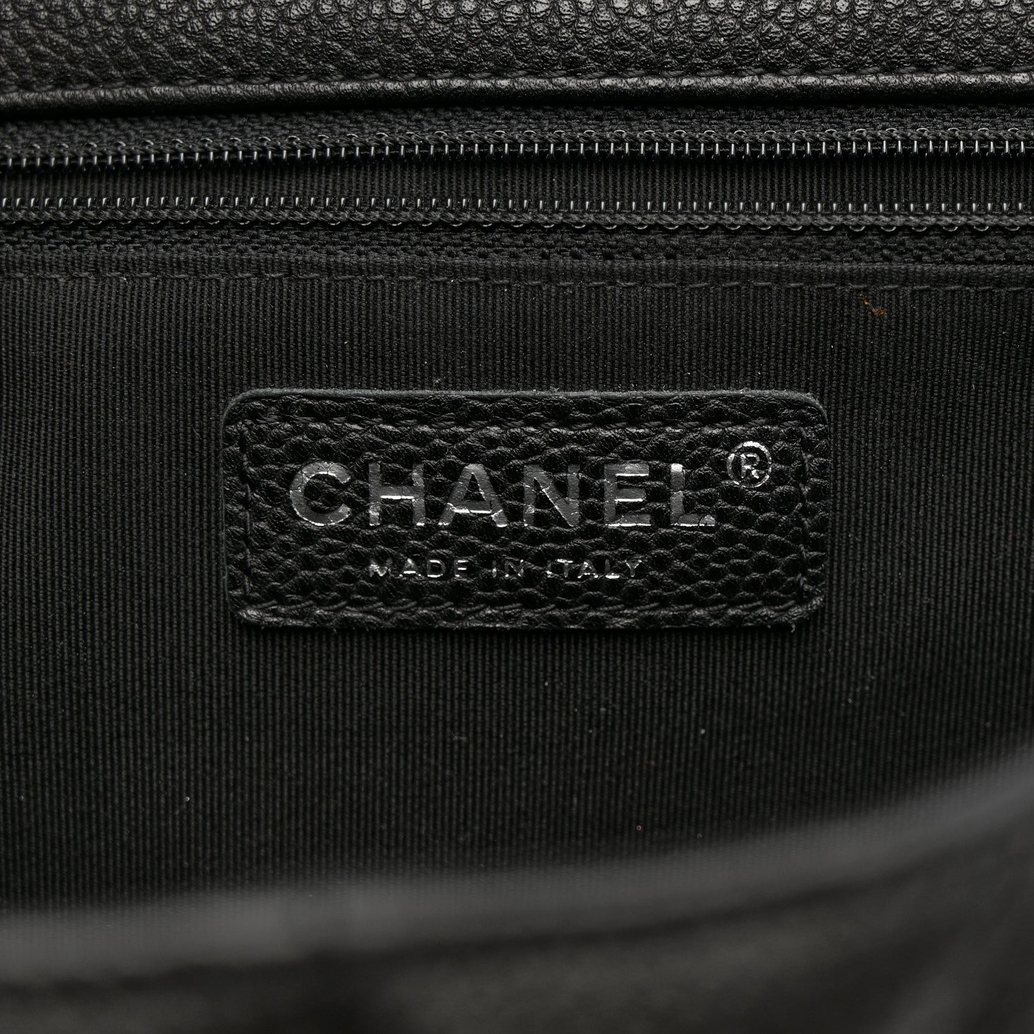 Chanel Caviar Chevron Quilted Puffy CC Flap Black 6 of 10