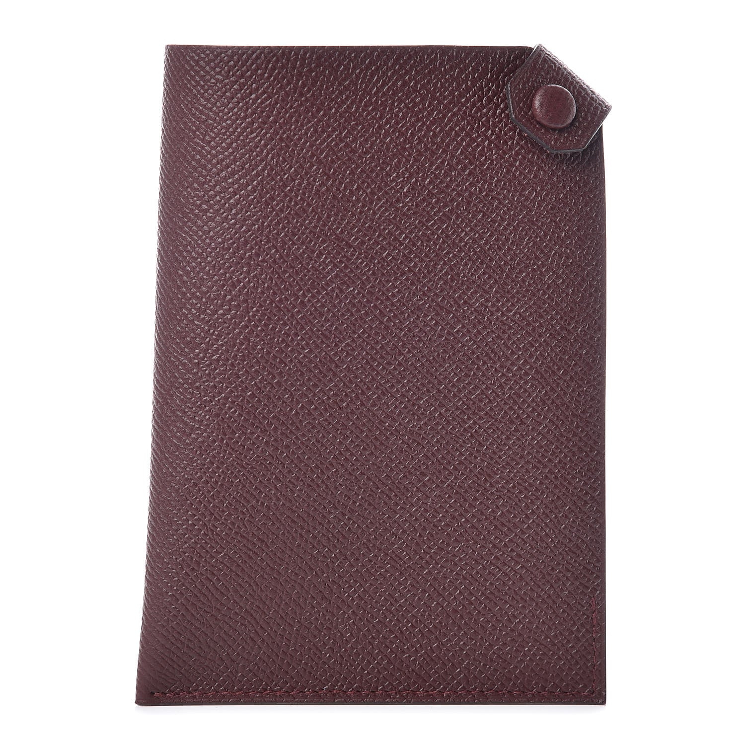 Hermes Epsom Tarmac PM Passport Holder Bordeaux 1 of 7