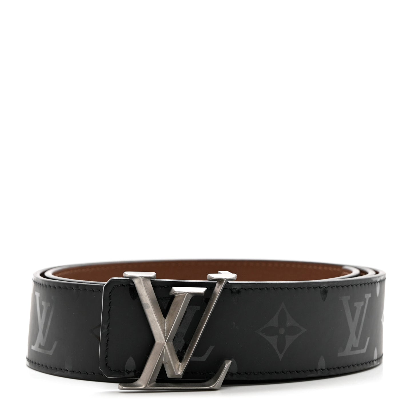 Monogram Eclipse Taigarama 40mm LV Initiales Reversible Belt 95 38 Black
