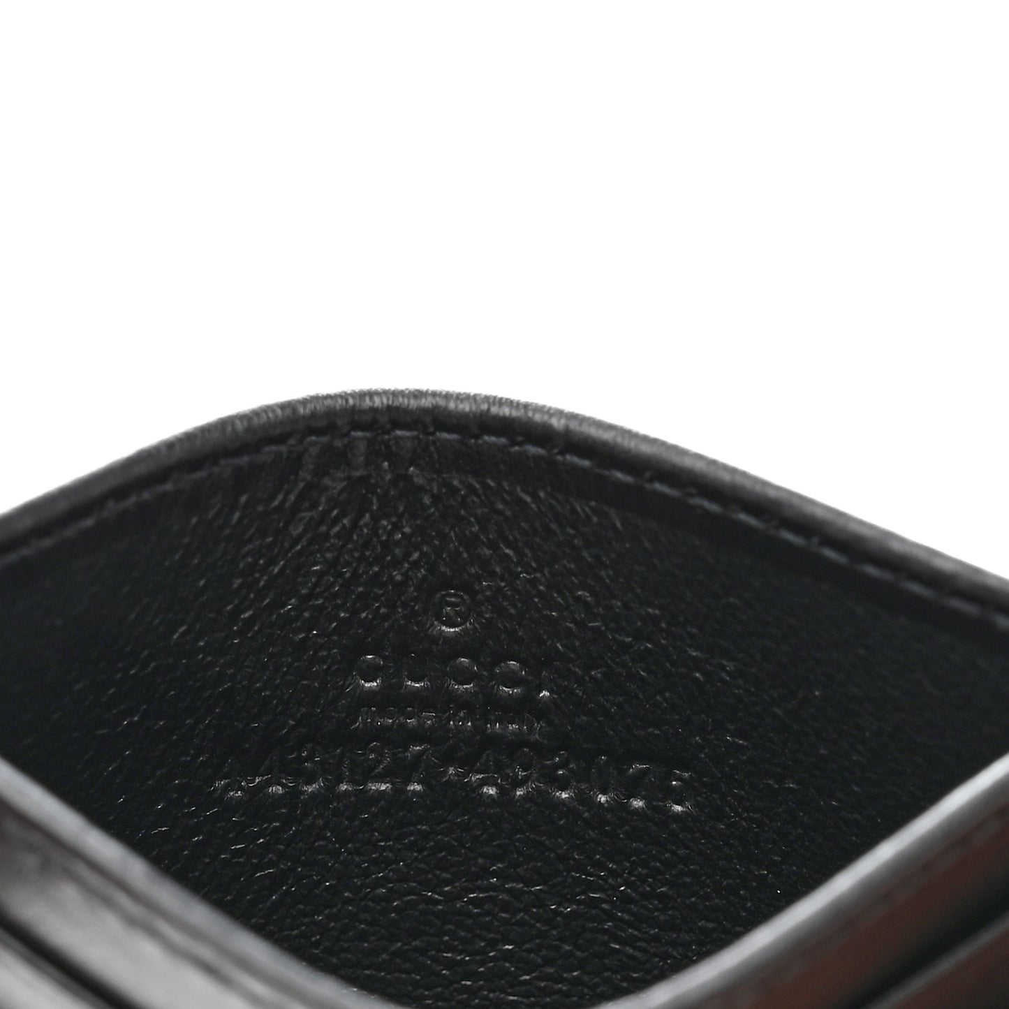 Calfskin Matelasse GG Marmont Card Holder Black