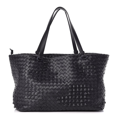 Bottega Veneta Nappa Intrecciato Ruffle Tote Ink 1 of 14
