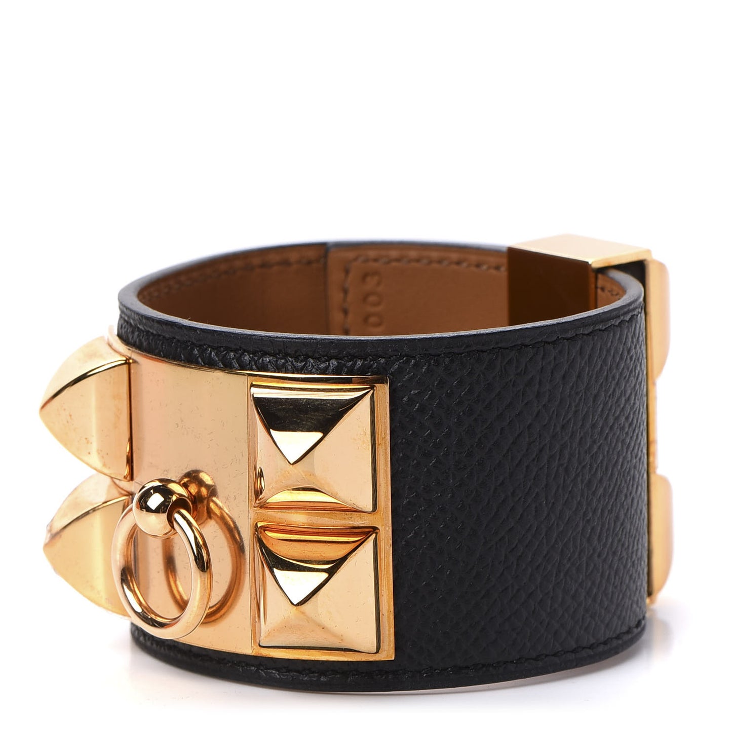Epsom Collier de Chien CDC Bracelet S Black
