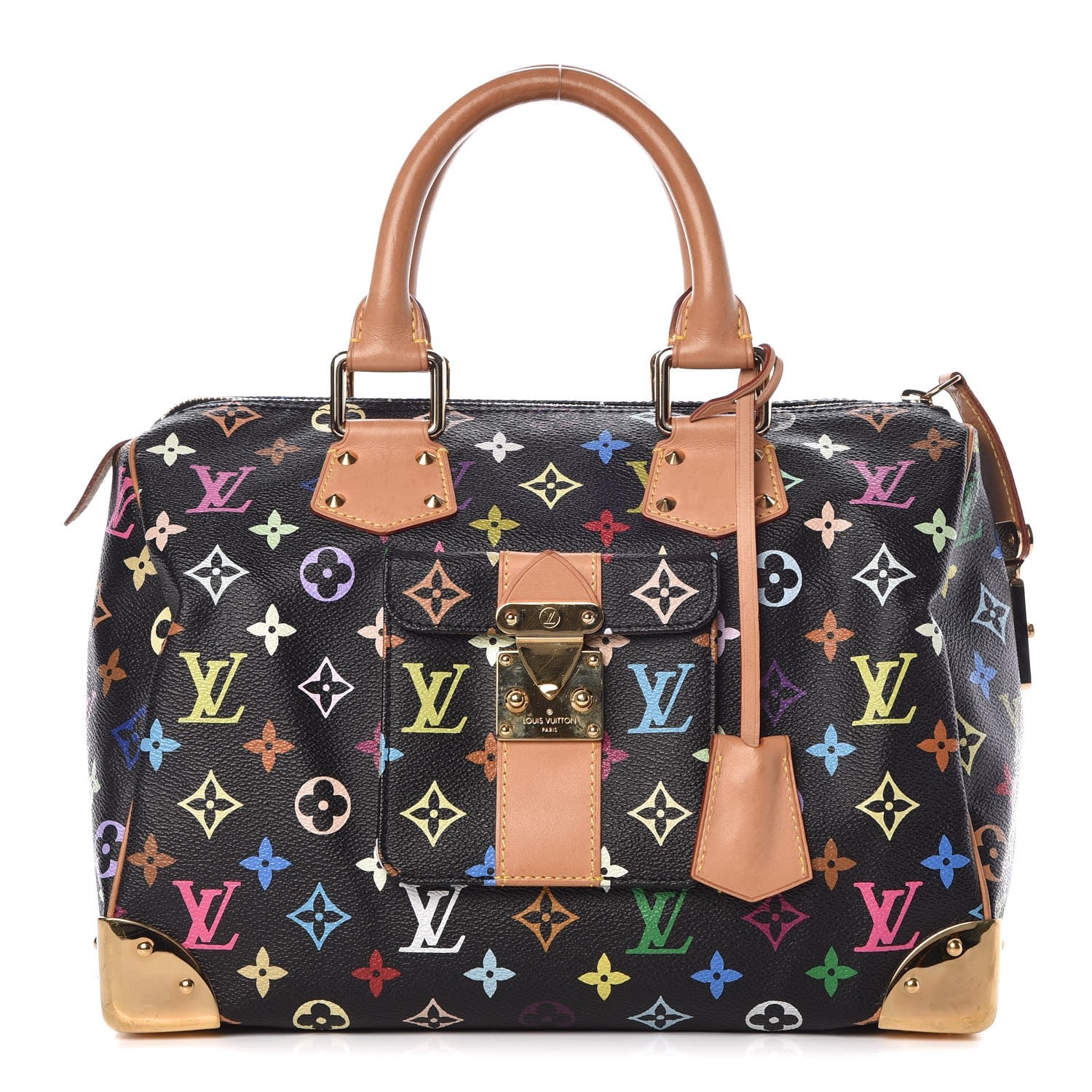 Louis Vuitton Monogram Multicolor Speedy 30 Black 1 of 7