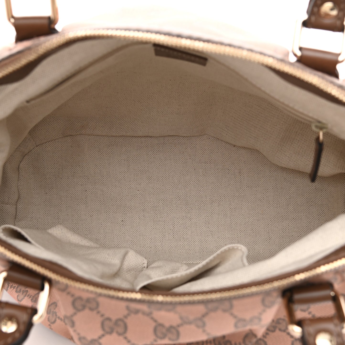 Monogram Medium Sukey Top Handle Bag Beige Brown