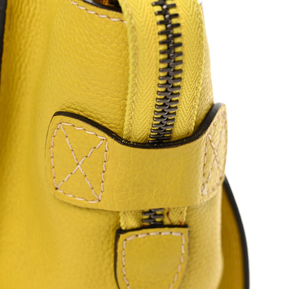 Celine Drummed Calfskin Micro Luggage Citron 14 of 14