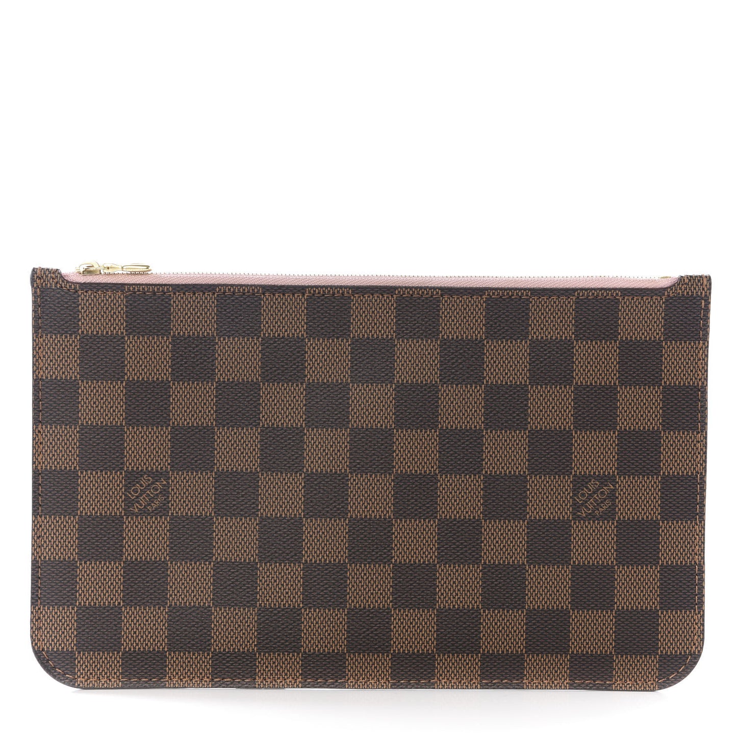 Damier Ebene Neverfull MM GM Pochette Rose Ballerine
