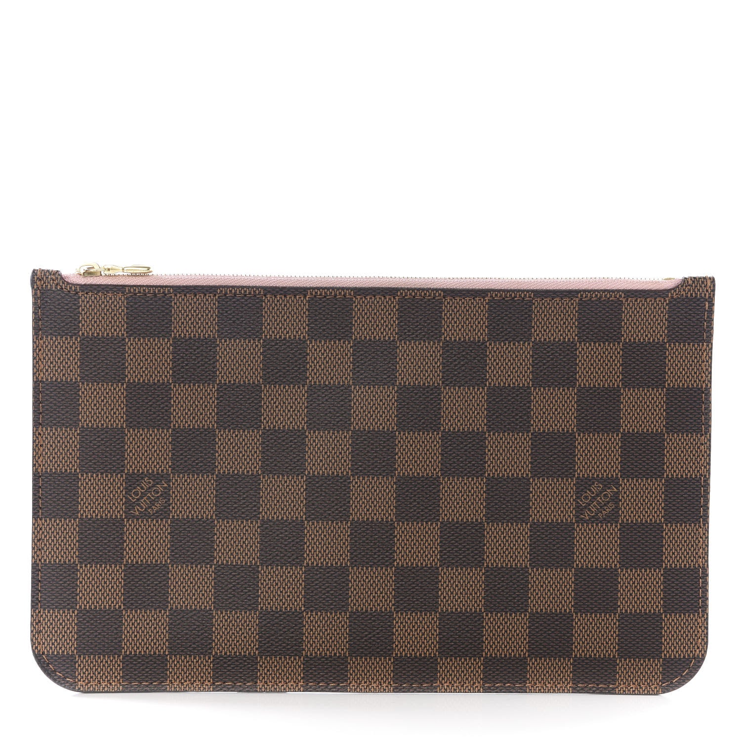 Louis Vuitton Damier Ebene Neverfull MM GM Pochette Rose Ballerine 1 of 8