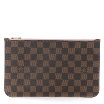 Louis Vuitton Damier Ebene Neverfull MM GM Pochette Rose Ballerine 1 of 8