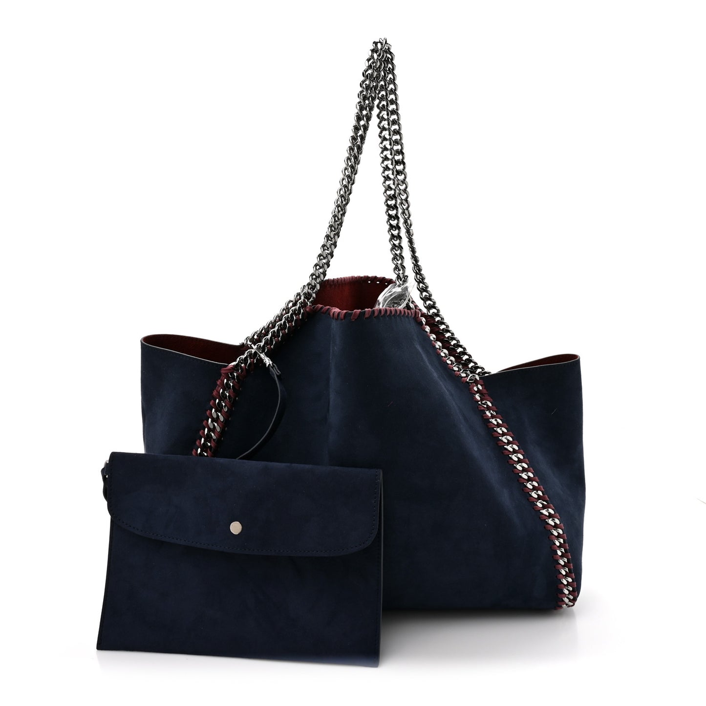 Shaggy Deer Falabella Reversible Tote Red Navy