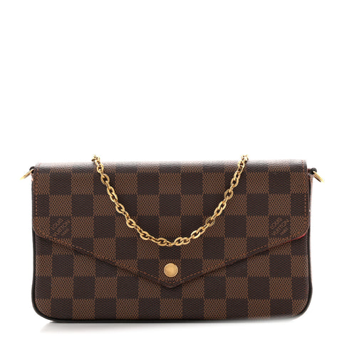 Damier Ebene Pochette Felicie Chain Wallet
