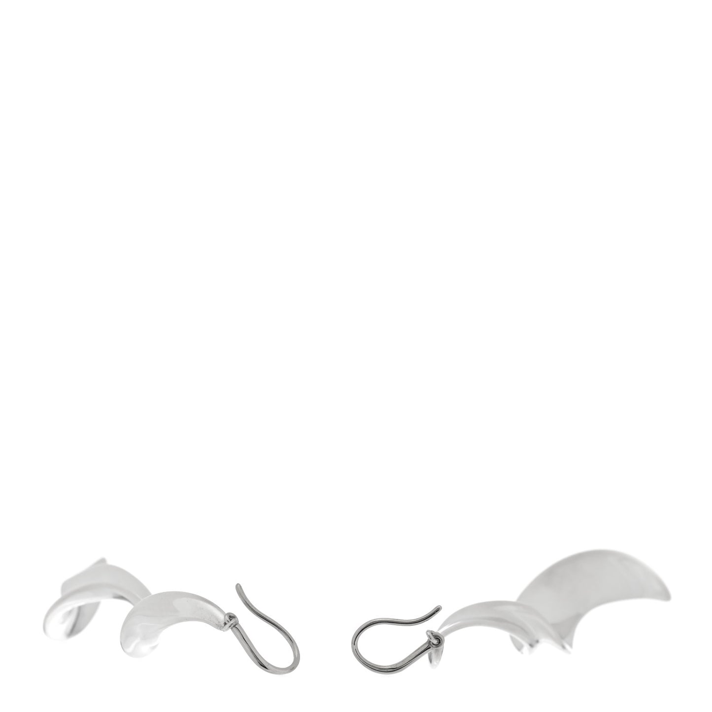 Sterling Silver Frank Gehry Orchid Drop Earrings