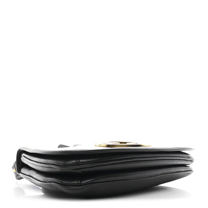 Gucci Roxy Calfskin Web Medium Studded Blondie Shoulder Flap Bag Black 4 of 11