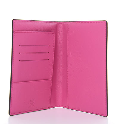 MCM Visetos Passport Holder Coral Pink 5 of 7