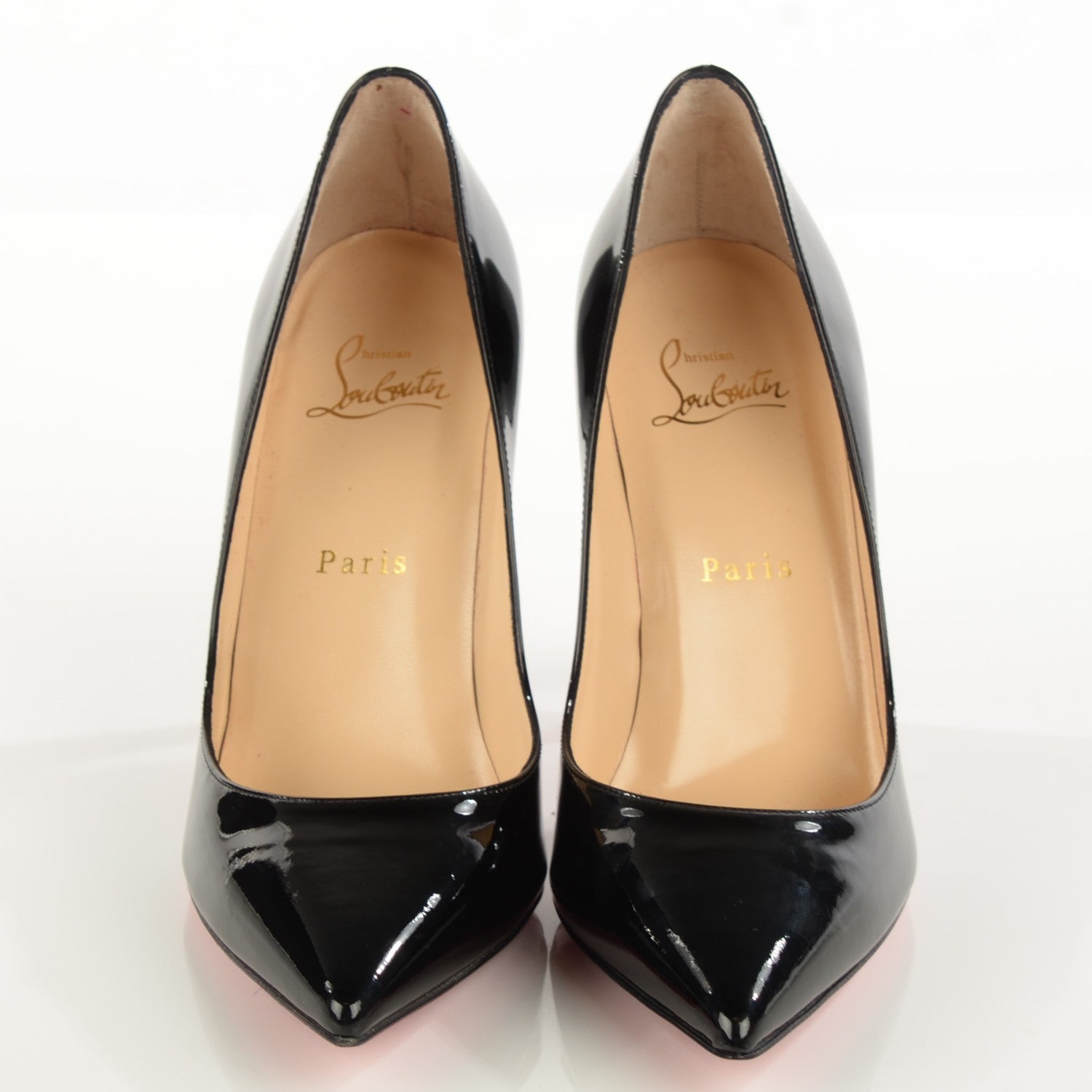 Christian Louboutin Patent Pigalle 100 Pumps 38 Black 3 of 13