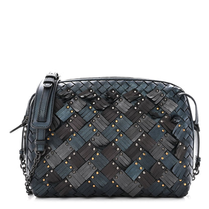 Bottega Veneta Nappa Intrecciato Fringe Studded Nodini Crossbody Messenger Multicolor 1 of 9