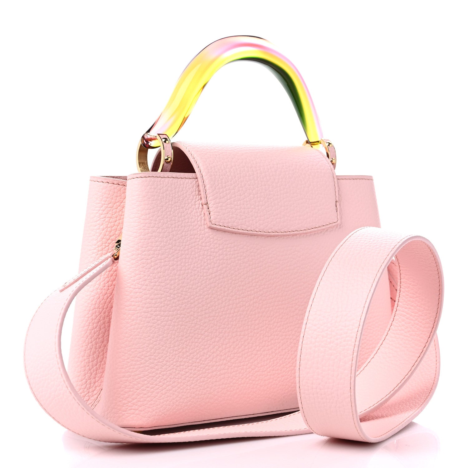 Louis Vuitton Taurillon Resin Murano Capucines BB Rose Jasmin 3 of 9