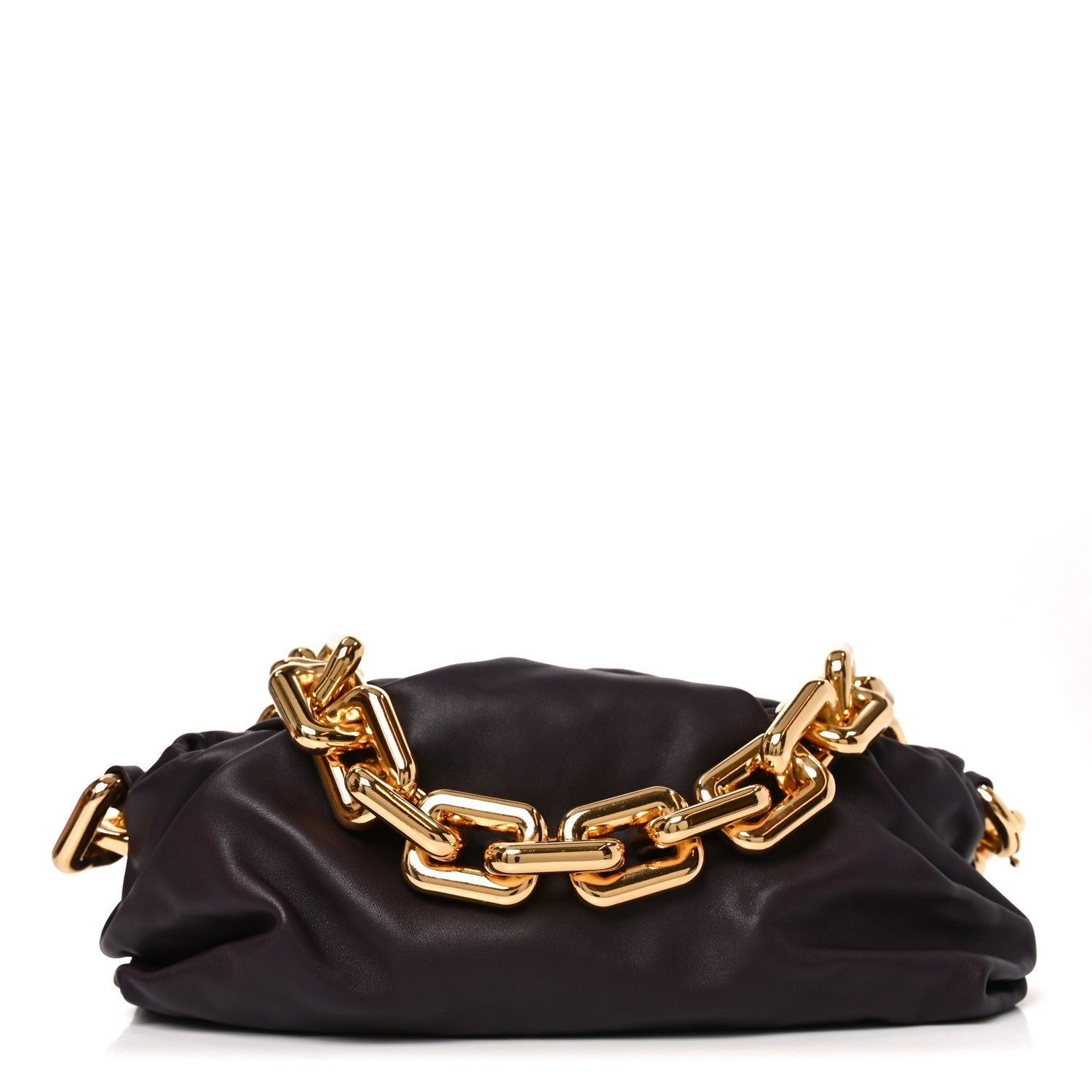 Bottega Veneta Calfskin The Pouch Chain Grape 1 of 9