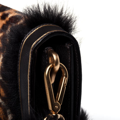 Prada Calf Hair Leopard Print Shoulder Bag Avorio 17 of 17