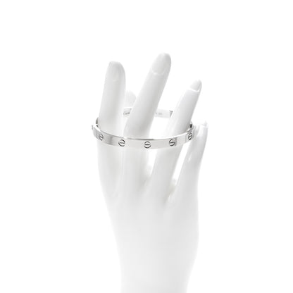 Cartier 18K White Gold LOVE Bracelet 18 2 of 7