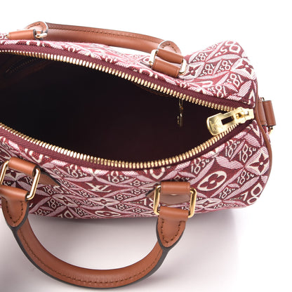 Louis Vuitton Jacquard Since 1854 Speedy Bandouliere 25 Bordeaux 5 of 10