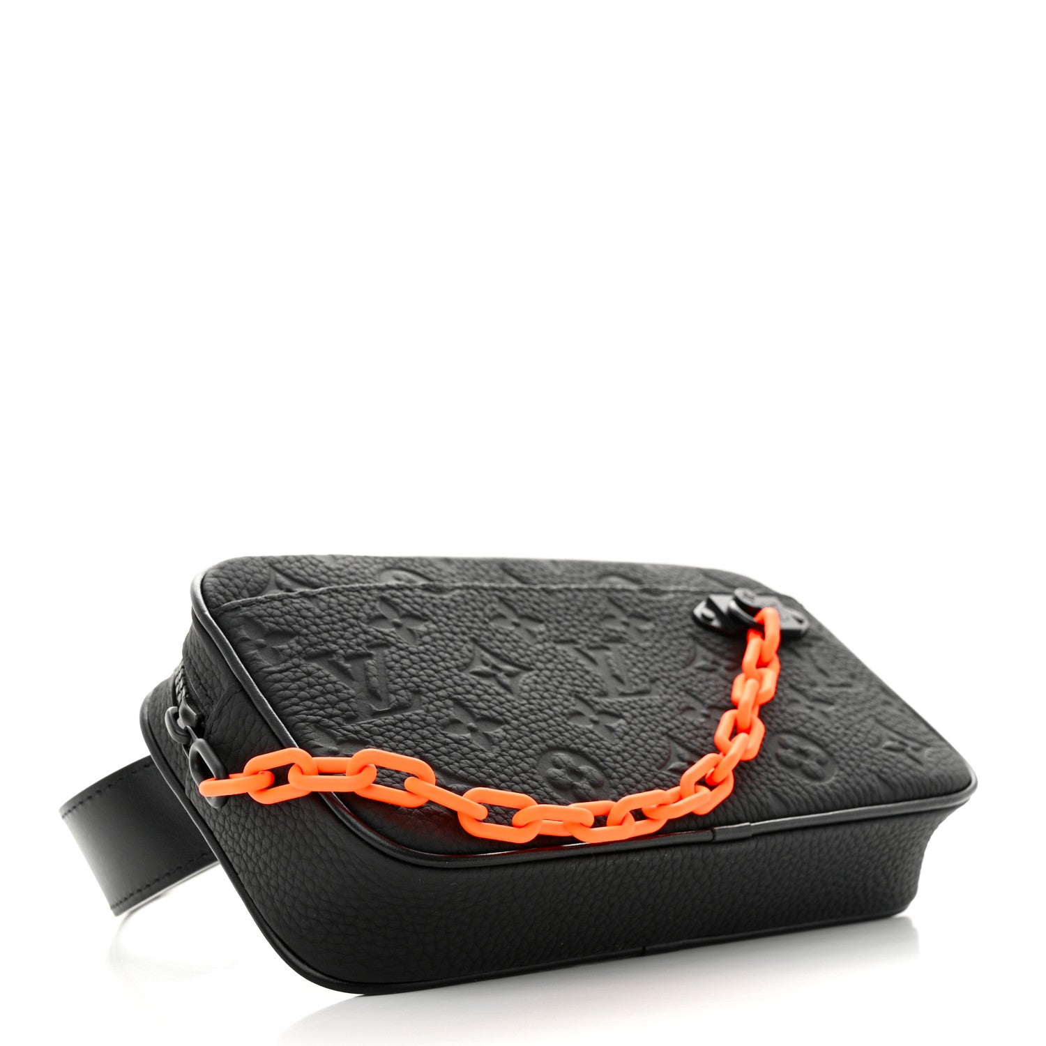 Louis Vuitton GUCCI Taurillon Monogram Uniformes Solar Ray Soft Pochette Volga Belt Bag Black 4 of 9