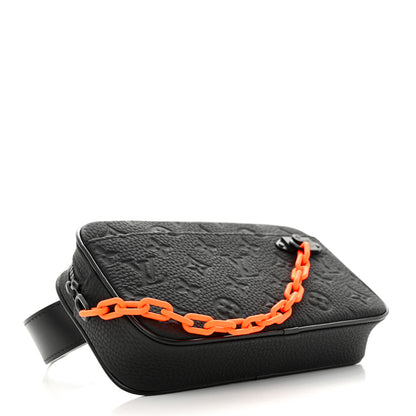 Louis Vuitton GUCCI Taurillon Monogram Uniformes Solar Ray Soft Pochette Volga Belt Bag Black 4 of 9