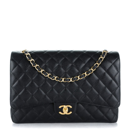 Chanel Caviar Quilted Maxi Double Flap Black 1 of 8