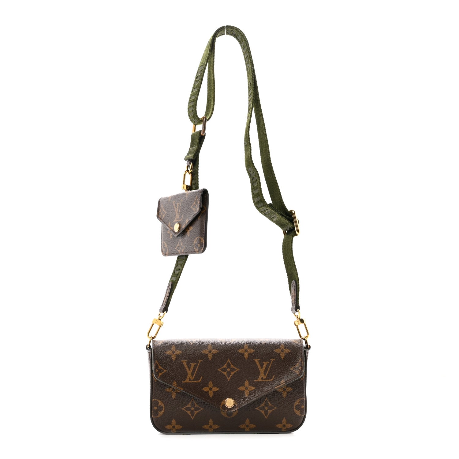 Louis Vuitton Monogram Felicie Strap & Go Kaki 1 of 12